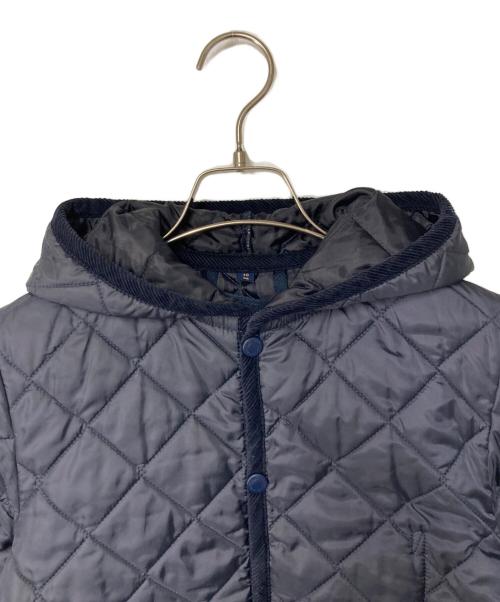 LAVENHAM（ラベンハム）LAVENHAM (ラベンハム) フーデットキルティングジャケット ネイビー サイズ:38の古着・服飾アイテム