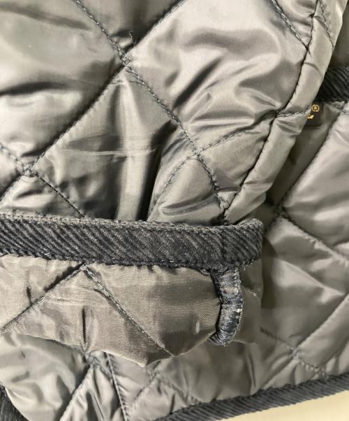 LAVENHAM（ラベンハム）LAVENHAM (ラベンハム) フーデットキルティングジャケット ネイビー サイズ:38の古着・服飾アイテム