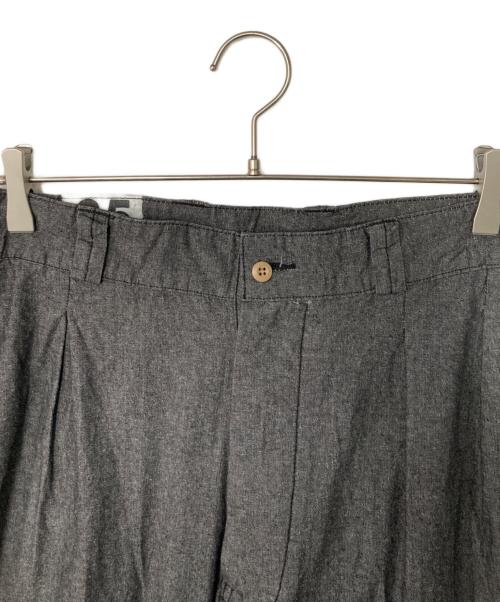 waiper（ワイパー）WAIPER (ワイパー) シャンブレー ツータックパンツ グレー サイズ:35の古着・服飾アイテム