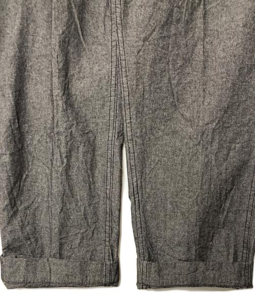 waiper（ワイパー）WAIPER (ワイパー) シャンブレー ツータックパンツ グレー サイズ:35の古着・服飾アイテム