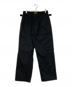 waiperワイパー）の古着「コットンサテン ユーティリティ トラウザーズ」｜ブラック