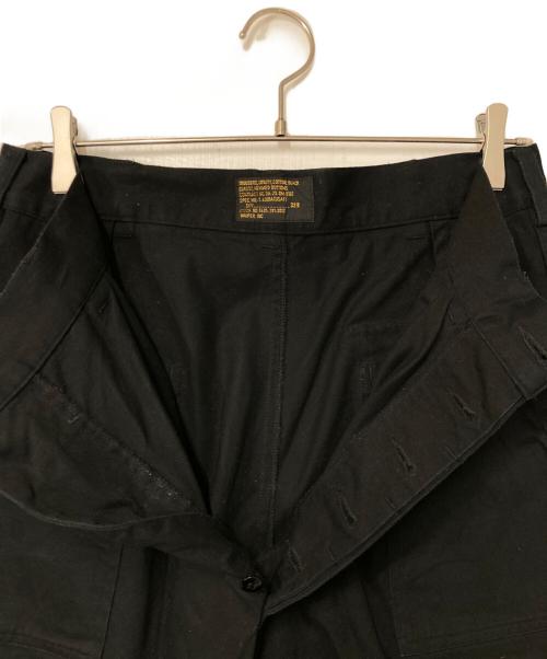 waiper（ワイパー）waiper (ワイパー) コットンサテン ユーティリティ トラウザーズ ブラック サイズ:32Rの古着・服飾アイテム