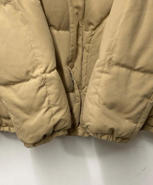 stussy（ステューシー）stussy (ステューシー) リバーシブルダウンジャケット ベージュ×グリーン サイズ:Mの古着・服飾アイテム