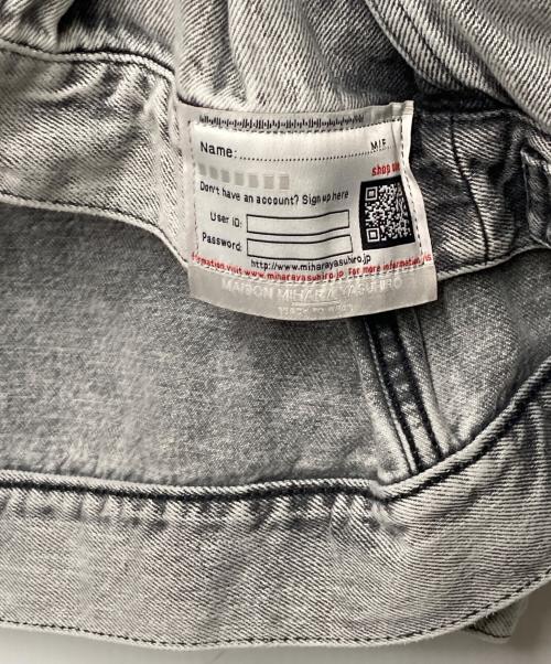 Maison MIHARA YASUHIRO（メゾン ミハラ ヤスヒロ）Maison MIHARA YASUHIRO (メゾン ミハラ ヤスヒロ) カシュクールルーズデニムブルゾン グレー サイズ:38の古着・服飾アイテム