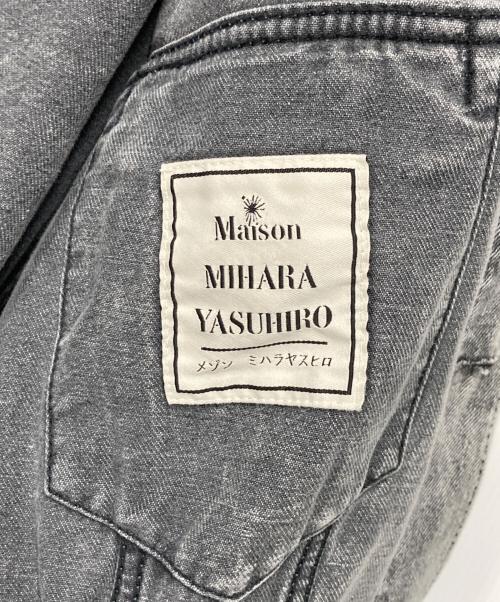 Maison MIHARA YASUHIRO（メゾン ミハラ ヤスヒロ）Maison MIHARA YASUHIRO (メゾン ミハラ ヤスヒロ) カシュクールルーズデニムブルゾン グレー サイズ:38の古着・服飾アイテム