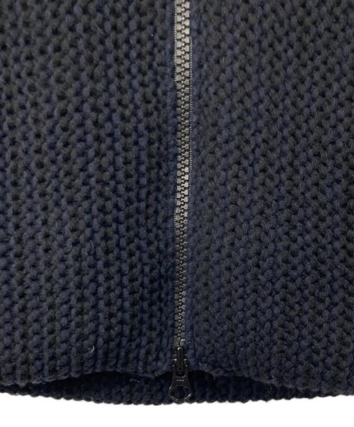 STONE ISLAND（ストーンアイランド）STONE ISLAND (ストーンアイランド) BLUE WORK (ブルーワーク) BLUE WORK 別注 ウール ダウンベスト ネイビー×ブラック サイズ:Mの古着・服飾アイテム