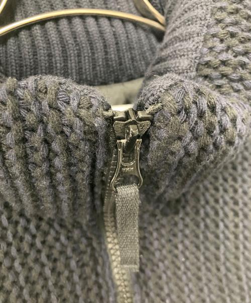 STONE ISLAND（ストーンアイランド）STONE ISLAND (ストーンアイランド) BLUE WORK (ブルーワーク) BLUE WORK 別注 ウール ダウンベスト ネイビー×ブラック サイズ:Mの古着・服飾アイテム