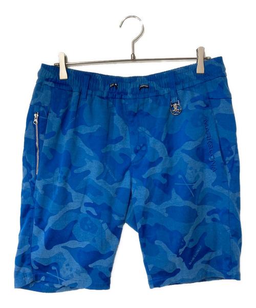 MARK&LONA（マークアンドロナ）MARK&LONA (マークアンドロナ) ゴルフウェア(パンツ) Gauge Overdye Drawstring Shorts ブルー サイズ:48の古着・服飾アイテム