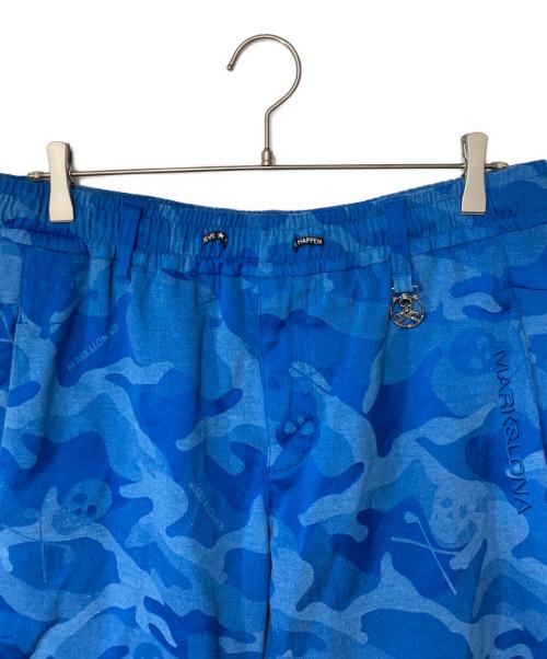 MARK&LONA（マークアンドロナ）MARK&LONA (マークアンドロナ) ゴルフウェア(パンツ) Gauge Overdye Drawstring Shorts ブルー サイズ:48の古着・服飾アイテム