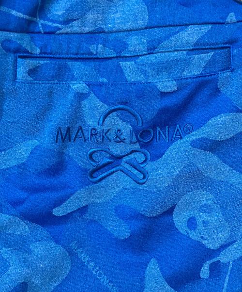 MARK&LONA（マークアンドロナ）MARK&LONA (マークアンドロナ) ゴルフウェア(パンツ) Gauge Overdye Drawstring Shorts ブルー サイズ:48の古着・服飾アイテム
