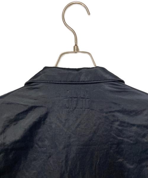 WILLY CHAVARRIA（ウィリーチャバリア）WILLY CHAVARRIA (ウィリーチャバリア) SATIN OPEN COLLAR SHIRT ブラック サイズ:Lの古着・服飾アイテム