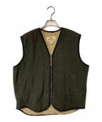 WOOLRICHウールリッチ）の古着「裏地ボアウールベスト」｜ブラウン