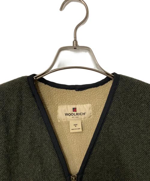 WOOLRICH（ウールリッチ）WOOLRICH (ウールリッチ) 裏地ボアウールベスト ブラウン サイズ:Mの古着・服飾アイテム