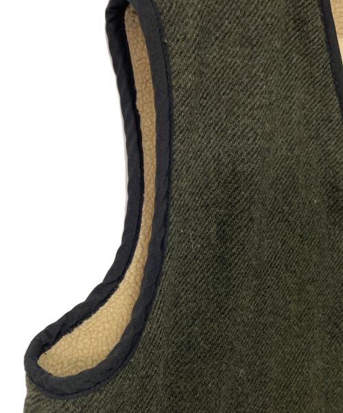 WOOLRICH（ウールリッチ）WOOLRICH (ウールリッチ) 裏地ボアウールベスト ブラウン サイズ:Mの古着・服飾アイテム
