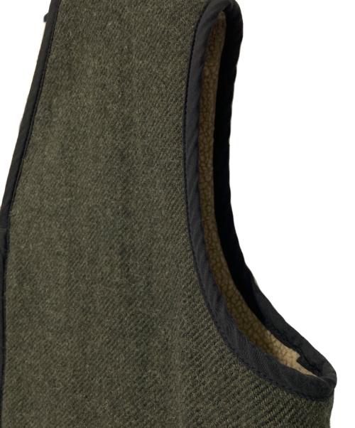 WOOLRICH（ウールリッチ）WOOLRICH (ウールリッチ) 裏地ボアウールベスト ブラウン サイズ:Mの古着・服飾アイテム