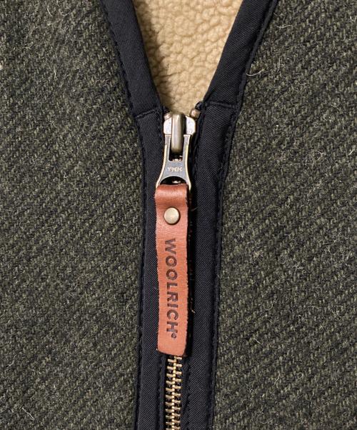 WOOLRICH（ウールリッチ）WOOLRICH (ウールリッチ) 裏地ボアウールベスト ブラウン サイズ:Mの古着・服飾アイテム