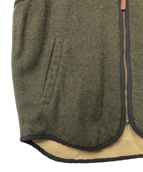 WOOLRICH（ウールリッチ）WOOLRICH (ウールリッチ) 裏地ボアウールベスト ブラウン サイズ:Mの古着・服飾アイテム