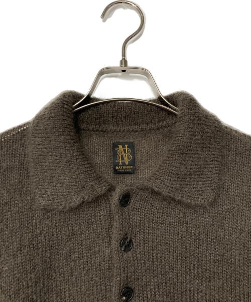 BATONER（バトナ―）BATONER (バトナ―) PURE MOHAIR POLO ブラウン サイズ:2の古着・服飾アイテム