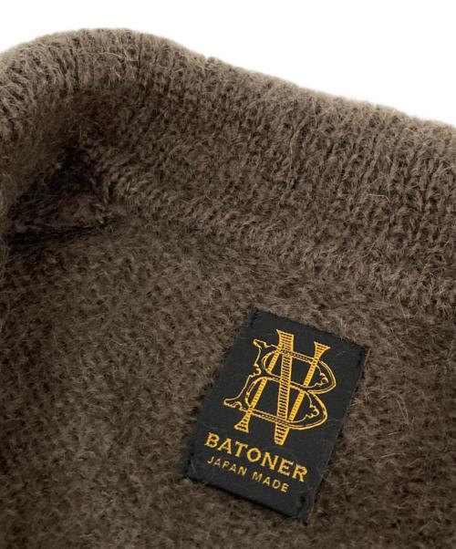 BATONER（バトナ―）BATONER (バトナ―) PURE MOHAIR POLO ブラウン サイズ:2の古着・服飾アイテム