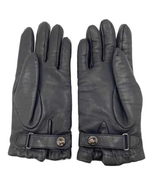 Dents（デンツ）Dents (デンツ) カシミヤライニング レザーグローブ ブラック サイズ:7 1/2の古着・服飾アイテム