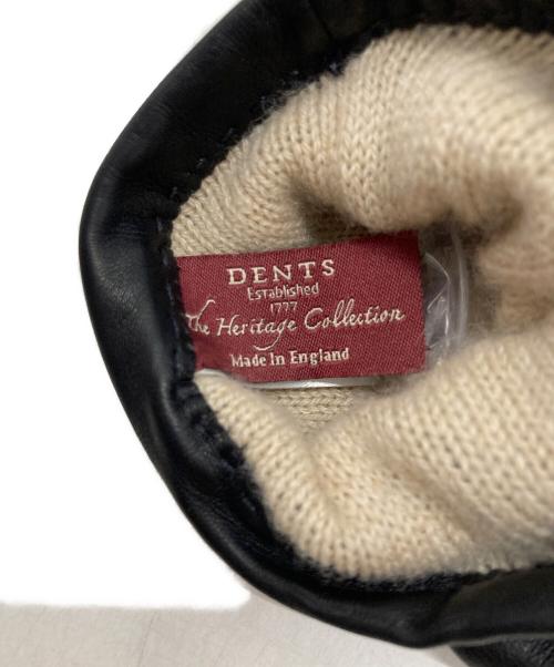 Dents（デンツ）Dents (デンツ) カシミヤライニング レザーグローブ ブラック サイズ:7 1/2の古着・服飾アイテム