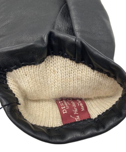 Dents（デンツ）Dents (デンツ) カシミヤライニング レザーグローブ ブラック サイズ:7 1/2の古着・服飾アイテム