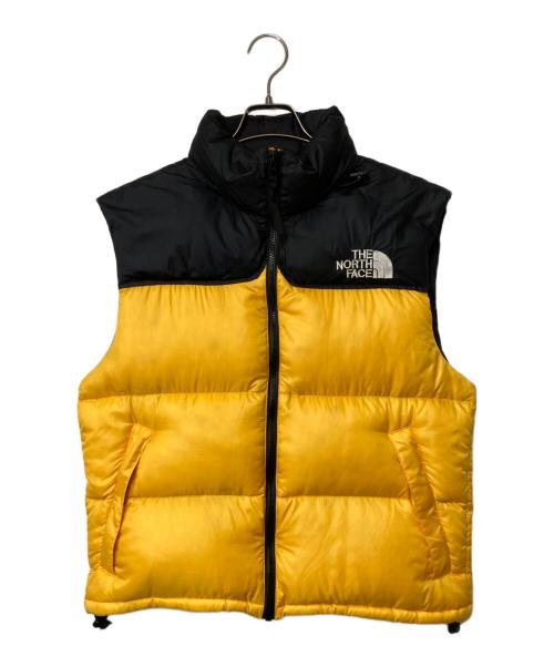THE NORTH FACE（ザ ノース フェイス）THE NORTH FACE (ザ ノース フェイス) Nuptse Vest イエロー×ブラック サイズ:Ｍの古着・服飾アイテム