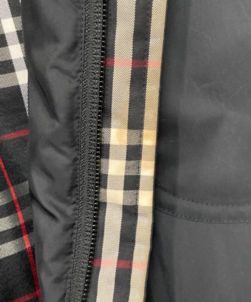 BURBERRY BLACK LABEL（バーバリーブラックレーベル）BURBERRY BLACK LABEL (バーバリーブラックレーベル) ラビットファー スタンドカラー ダウンコート ブラック サイズ:Mの古着・服飾アイテム