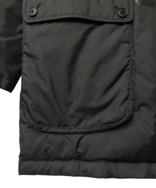 BURBERRY BLACK LABEL（バーバリーブラックレーベル）BURBERRY BLACK LABEL (バーバリーブラックレーベル) ラビットファー スタンドカラー ダウンコート ブラック サイズ:Mの古着・服飾アイテム