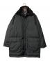 BURBERRY BLACK LABEL（バーバリーブラックレーベル）の古着「ラビットファー スタンドカラー ダウンコート」｜ブラック