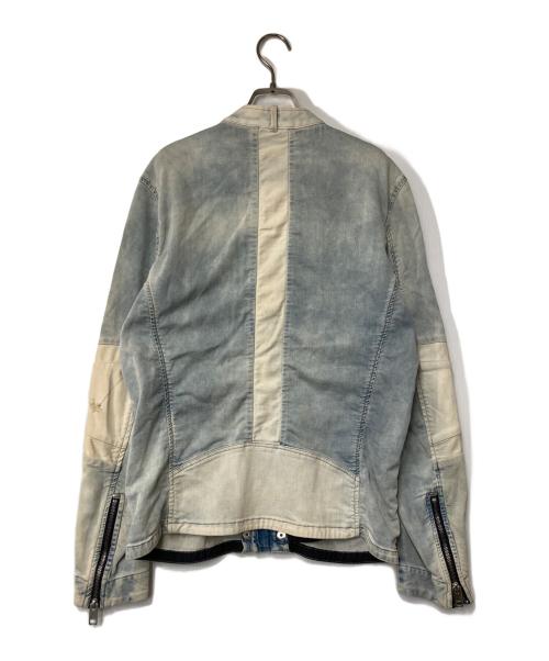 DIESEL（ディーゼル）DIESEL (ディーゼル) デニムライダースジャケット インディゴ サイズ:Mの古着・服飾アイテム