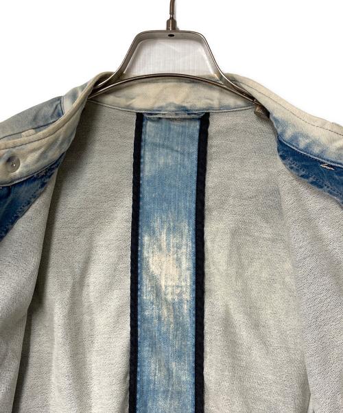 DIESEL（ディーゼル）DIESEL (ディーゼル) デニムライダースジャケット インディゴ サイズ:Mの古着・服飾アイテム