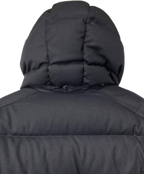 MONCLER（モンクレール）MONCLER (モンクレール) ALLEMAND ファーフーデッド ダウンジャケット ブラック サイズ:2の古着・服飾アイテム