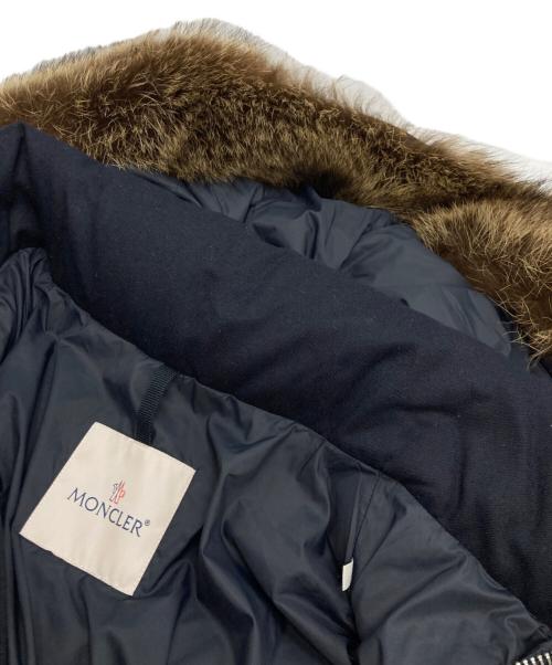 MONCLER（モンクレール）MONCLER (モンクレール) ALLEMAND ファーフーデッド ダウンジャケット ブラック サイズ:2の古着・服飾アイテム