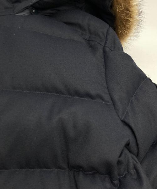 MONCLER（モンクレール）MONCLER (モンクレール) ALLEMAND ファーフーデッド ダウンジャケット ブラック サイズ:2の古着・服飾アイテム