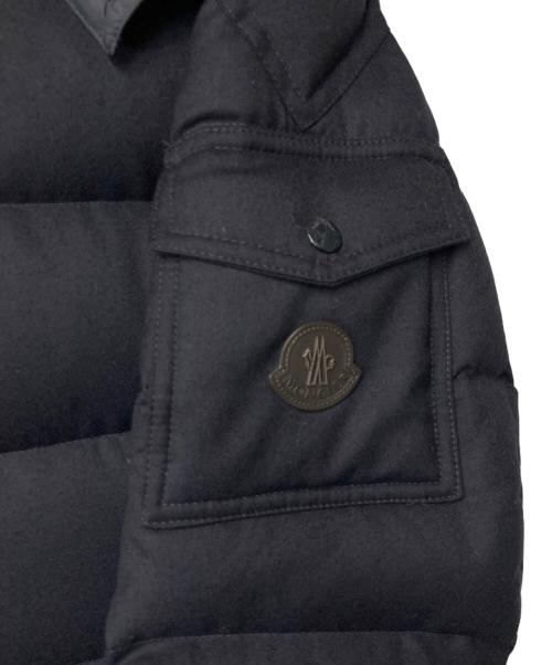 MONCLER（モンクレール）MONCLER (モンクレール) ALLEMAND ファーフーデッド ダウンジャケット ブラック サイズ:2の古着・服飾アイテム