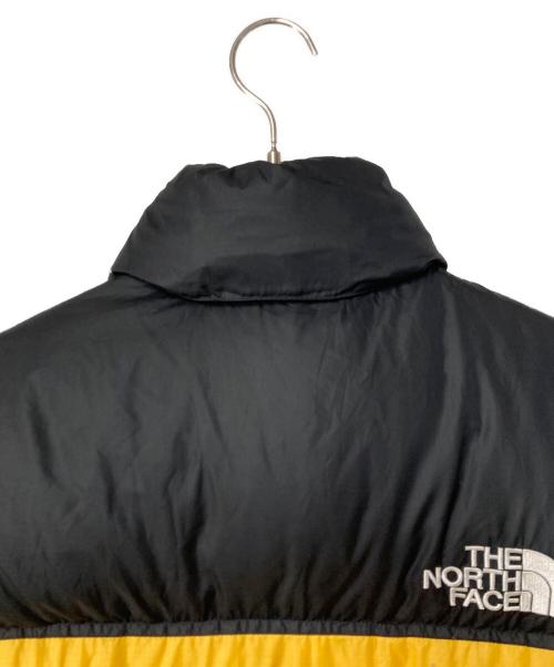 THE NORTH FACE（ザ ノース フェイス）THE NORTH FACE (ザ ノース フェイス) ヌプシダウンジャケット ブラック×イエロー サイズ:Lの古着・服飾アイテム