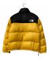 THE NORTH FACE (ザ ノース フェイス) ヌプシダウンジャケット ブラック×イエロー サイズ:L：12000円