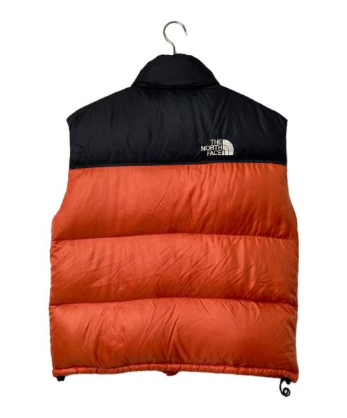 THE NORTH FACE（ザ ノース フェイス）THE NORTH FACE (ザ ノース フェイス) ヌプシダウンベスト オレンジ×ブラック サイズ:Lの古着・服飾アイテム