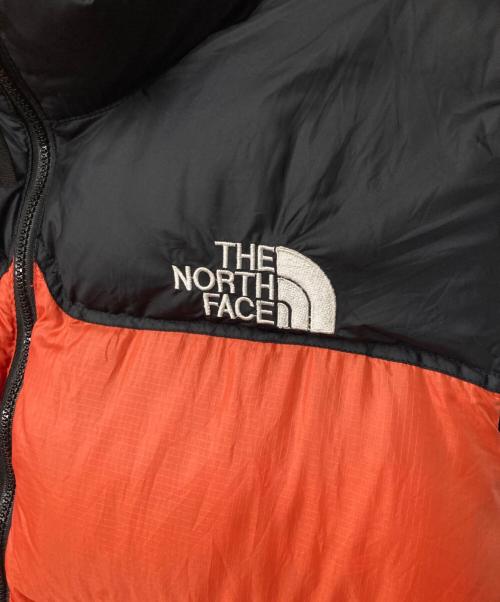 THE NORTH FACE（ザ ノース フェイス）THE NORTH FACE (ザ ノース フェイス) ヌプシダウンベスト オレンジ×ブラック サイズ:Lの古着・服飾アイテム
