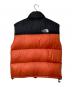 THE NORTH FACE (ザ ノース フェイス) ヌプシダウンベスト オレンジ×ブラック サイズ:L：9000円