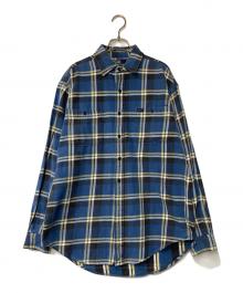 POLO RALPH LAUREN（ポロ・ラルフローレン）の古着「チェックシャツ」｜ブルー