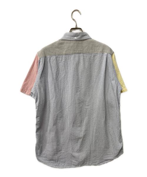 stussy（ステューシー）stussy (ステューシー) クレイジーパターンシアサッカーシャツ マルチカラー サイズ:Lの古着・服飾アイテム