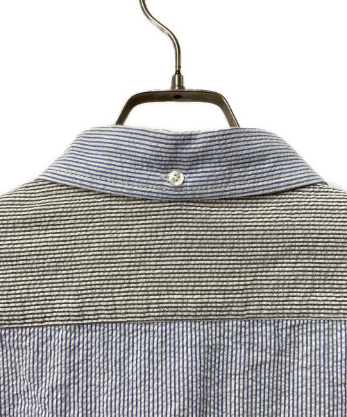 stussy（ステューシー）stussy (ステューシー) クレイジーパターンシアサッカーシャツ マルチカラー サイズ:Lの古着・服飾アイテム