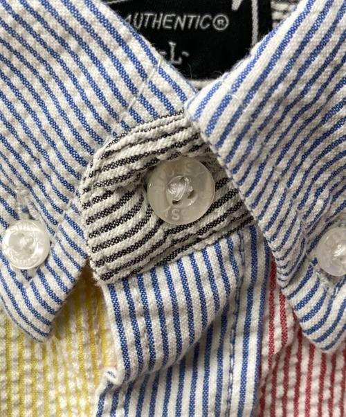 stussy（ステューシー）stussy (ステューシー) クレイジーパターンシアサッカーシャツ マルチカラー サイズ:Lの古着・服飾アイテム