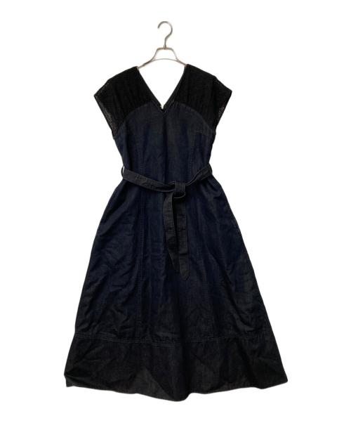 LOKITHO（ロキト）LOKITHO (ロキト) SHOULDER LACE DRESS インディゴ サイズ:1の古着・服飾アイテム