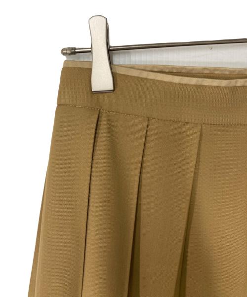 DES PRES（デ プレ）DES PRES (デ プレ) ハイツイストギャバジン プリーツミディスカート ベージュ サイズ:36の古着・服飾アイテム