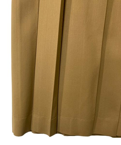 DES PRES（デ プレ）DES PRES (デ プレ) ハイツイストギャバジン プリーツミディスカート ベージュ サイズ:36の古着・服飾アイテム