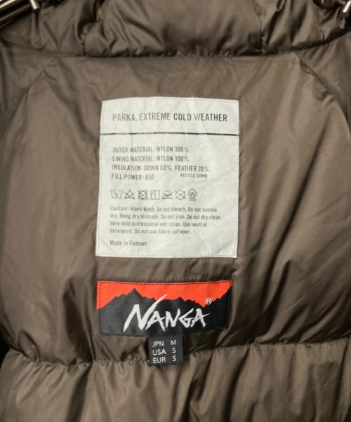 NANGA（ナンガ）NANGA (ナンガ) FREAK'S STORE (フリークスストア) 別注 HOODIE DOWN JKT オリーブ サイズ:Ｍの古着・服飾アイテム