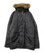 ALPHAアルファ）の古着「N-3B フライトジャケット」｜ブラック